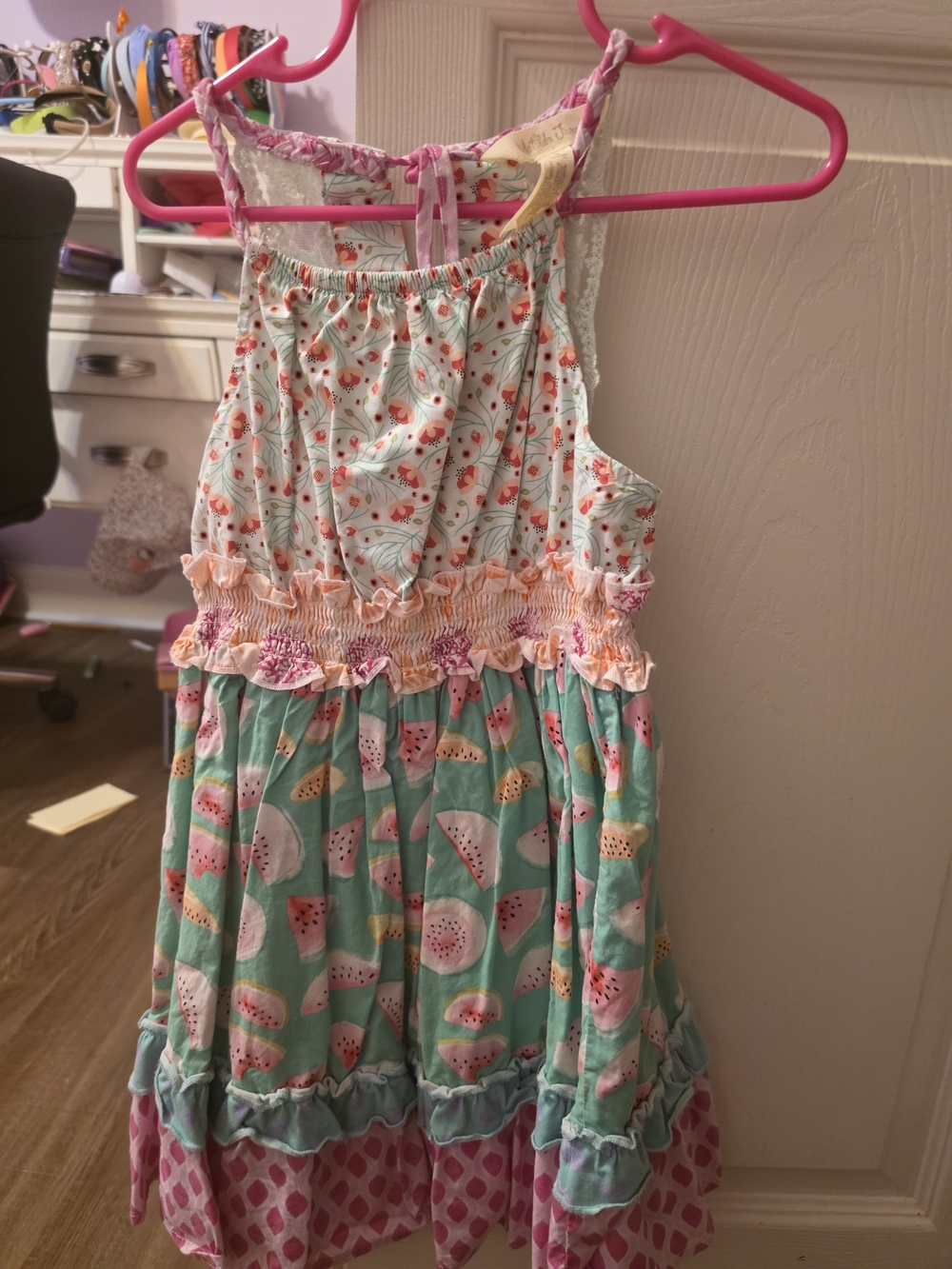Matilda Jane Mint Green & Pink Watermelon Print Sundress